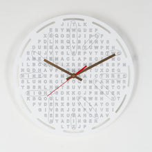 Load image into Gallery viewer, Crossword Clock
