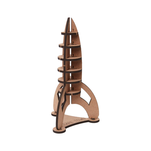 3D Rocket Puzzle from Scotch & Sofa prior to building.