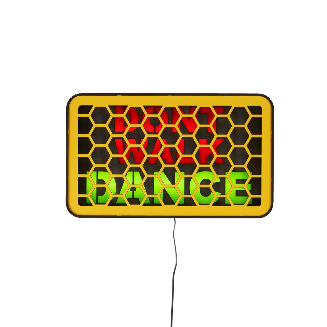 Don't Walk Dance light up sign from the alternative home decoration and interior design shop Scotch & Sofa.