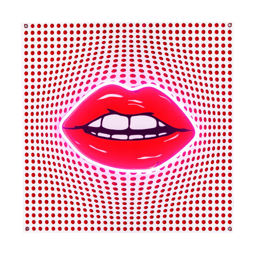 Lit Up Neon Mouth Pop Art from Scotch & Sofa.