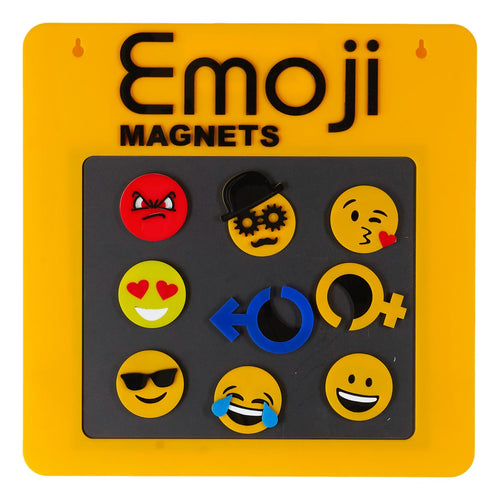 REAL LIFE EMOJI'S on a magnetic board from Scotch & Sofa.
