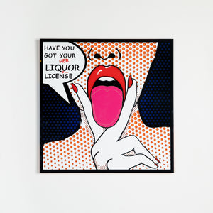 Liquor License Pop Art