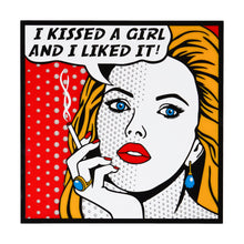 Load image into Gallery viewer, Kissed A Girl Pop Art from Scotch &amp; Sofa.
