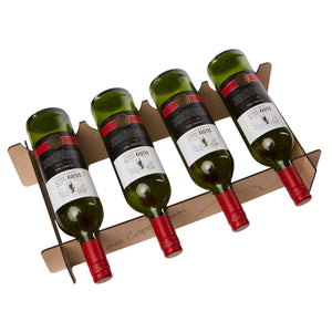 A completed wine rack of four bottles from Scotch & Sofa. 